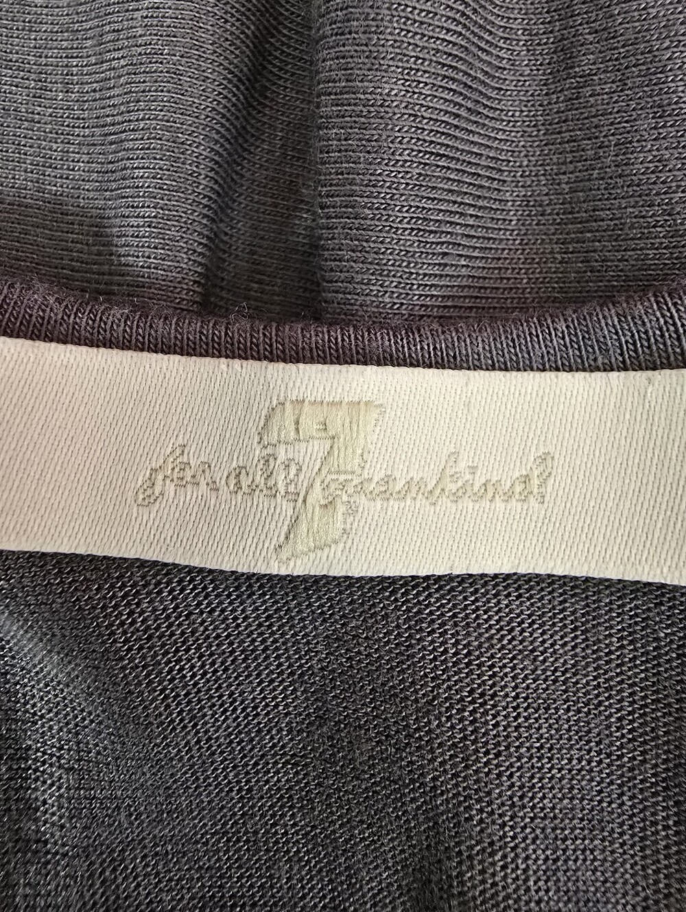 7 For All Mankind Sleeveless Aysemmetrical Gray Swingy Dress - Picture 8 of 9